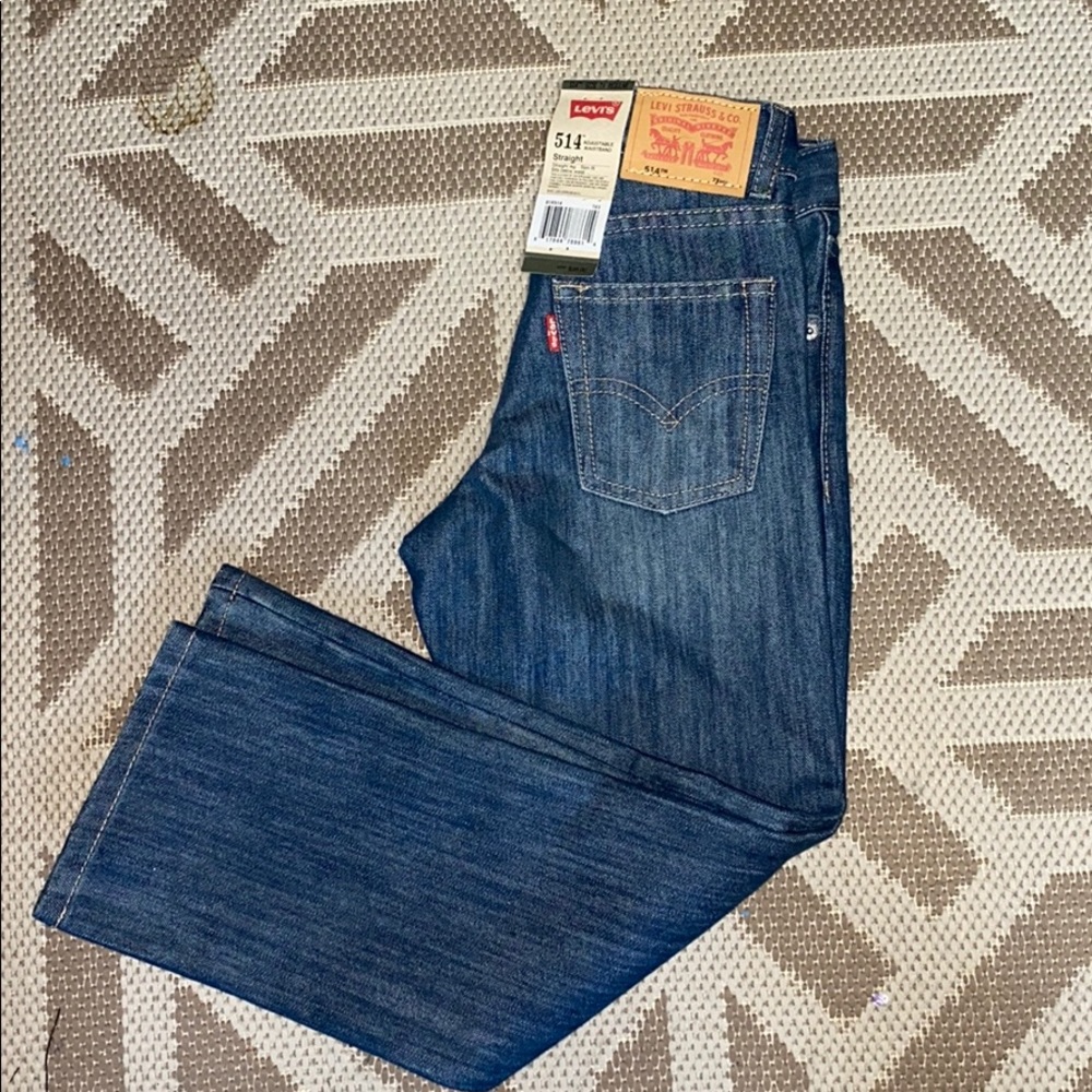 New Boys Levi’s 514 Straight Sz 7X